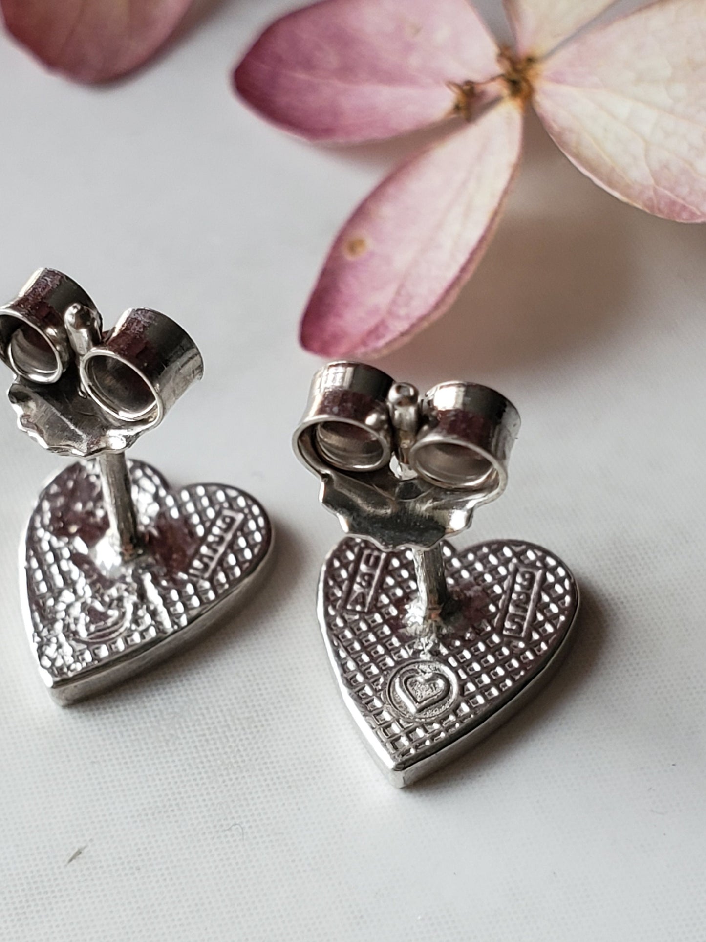 Heart Stud Earrings, Dainty Heart Stud Earrings, silver Heart Stacking Earrings, Tiny Stud Earrings, valentines day gifts for her