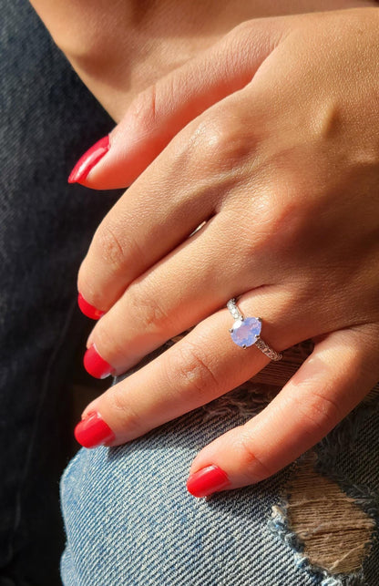 moon stone ring, 925 sterling silver, geometric ring, luxury ring, engagement ring, celestial jewelry, minimalist ring, handmade, spiritual