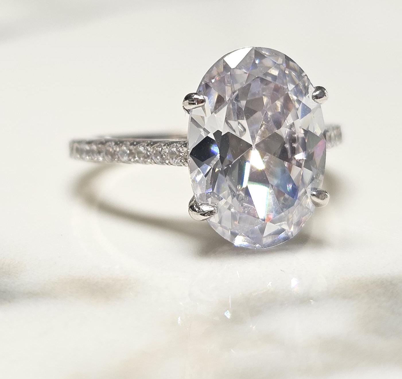 12.86ct oval stone, Oval Solitaire Ring, halo oval ring, engagement ring, halo ring, pave ring , luxury band ring, wedding band