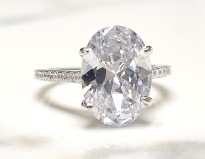 12.86ct oval stone, Oval Solitaire Ring, halo oval ring, engagement ring, halo ring, pave ring , luxury band ring, wedding band