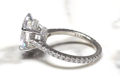 12.86ct oval stone, Oval Solitaire Ring, halo oval ring, engagement ring, halo ring, pave ring , luxury band ring, wedding band