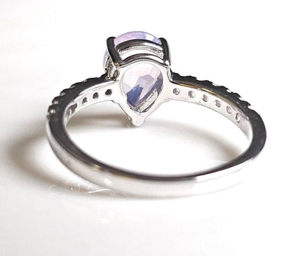 moon stone ring, 925 sterling silver, geometric ring, luxury ring, engagement ring, celestial jewelry, minimalist ring, handmade, spiritual